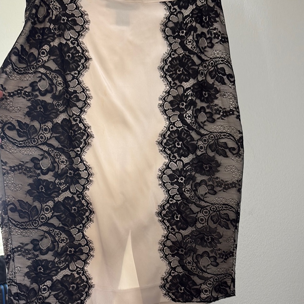 Elegant Black Lace Overlay Dress